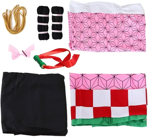 Vista 2 de Conjunto de disfraz de Kamado para mujer