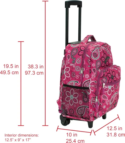 Vista 3 de Rockland - Mochila con asa doble enrollable, Bandana, Talla única