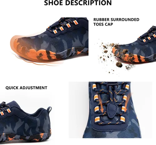 Vista 3 de Zapatos de agua para hombres y mujeres, para exteriores, playa, secado rápido, atléticos, acuáticos, zapatos deportivos para senderismo, escalada