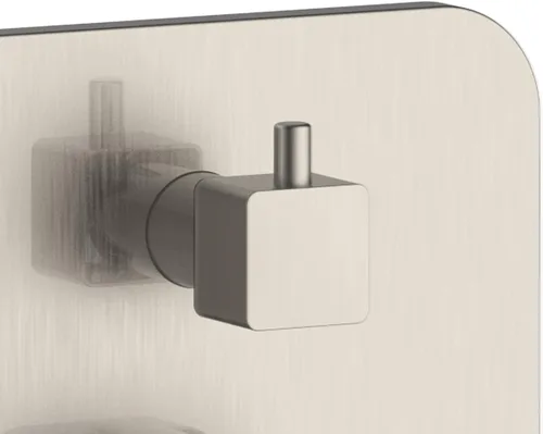 Vista 3 de PULSE ShowerSpas 3007-RIVD-BN - Válvula de equilibrio de presión Tru-Temp bidireccional de 1/2 pulgada con kit de molduras cuadradas de níquel