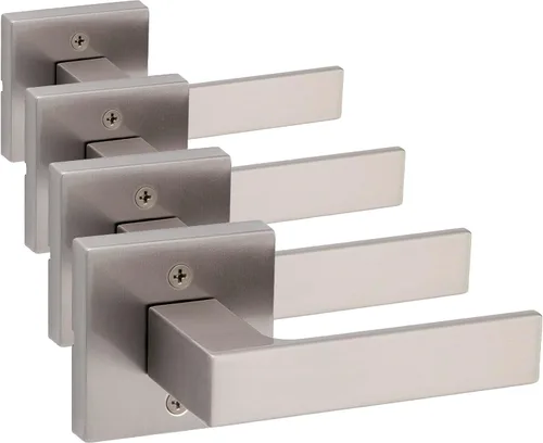 Vista 42 de Kwikset Singapore - Manija de puerta de cromo pulido (2 unidades)