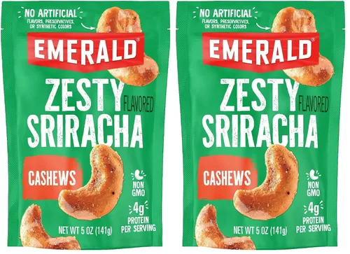 Vista 8 de Emerald Nuts, Sriracha Anacardos, Bolsa resellable de 5 onzas