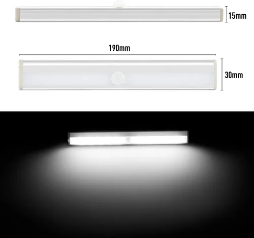 Vista 5 de Seagenck Luces inalámbricas para autocaravanas, barra de luces con sensor de movimiento alimentada por batería, para cámper, remolque, viajes