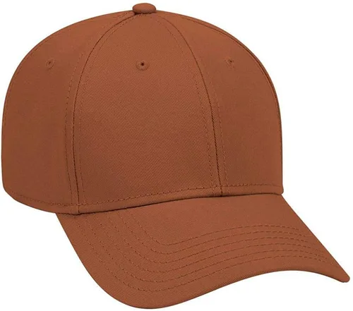 Vista 6 de Ashen Fane Gorra de béisbol básica de sarga de algodón superior de perfil bajo estructurado de 6 paneles