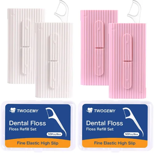 Vista 13 de Estuche portátil para hilo dental, almacenamiento de 10 palillos para adultos en caja. La mejor herramienta para la limpieza de dientes y el cuidado