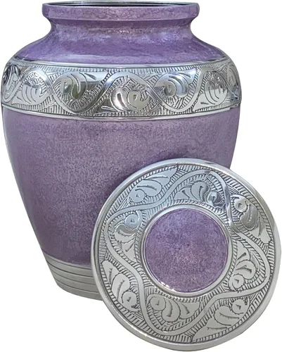 Vista 13 de BOLD&DIVINE Urna texturizada de esmalte perlado Urna conmemorativa texturizada de gránulo divino para cenizas humanas, funeral, entierro