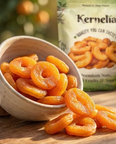 Vista 5 de Melocotones secos de lujo – Mitades de frutas secas al sol naturalmente dulces y tiernas – Rebanadas de melocotón seco gourmet para aperitivos