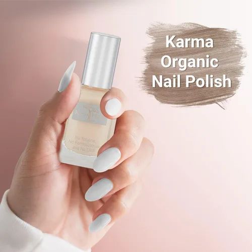 Vista 2 de Karma Naturals Esmalte de uñas – No tóxico, vegano y libre de crueldad (Creme Brulee, 0.43 onzas líquidas)