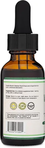 Vista 5 de Gotas de raíz de valeriana para dormir, extracto de tintura de raíz de valeriana orgánica de 168 mg - 1 onza líquida, 30 porciones