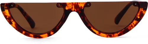 Vista 5 de GIFIORE Gafas de sol semi sin montura vintage retro medio redondas
