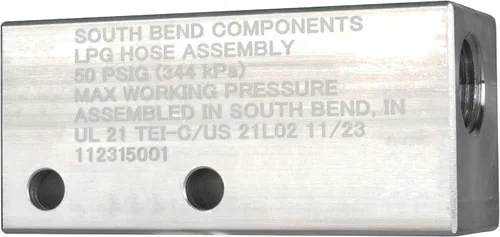 Vista 11 de South Bend Components Válvula de cierre de propano RV de 1/4 pulg. de conexión rápida hembra para propano/gas natural/aire, 100% latón sólido