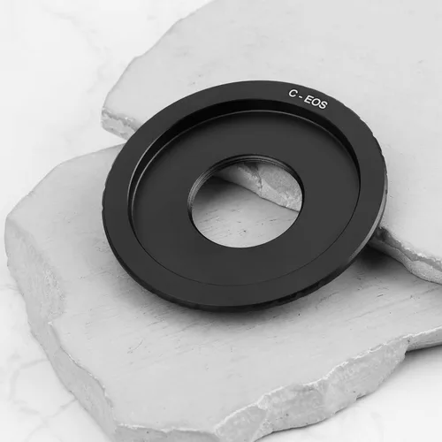 Vista 7 de Cinema C Mount Lens a EOS EF SLR Cámara Adaptador Anillo Compatible con Canon T80 T90 T7i T8