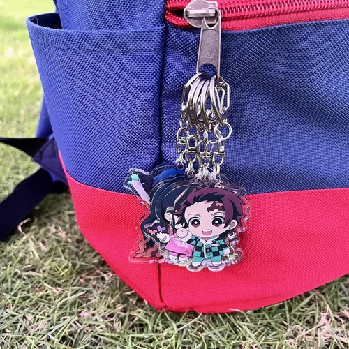 Vista 5 de LAVVICHA Llavero colgante de figura de personaje de anime, 5 piezas