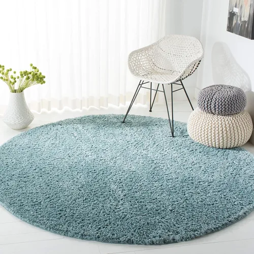 Vista 122 de SAFAVIEH Colección August Shag - Alfombra de área de 6 x 9 pies, color lila, diseño sólido, no desprende pelusa y de fácil cuidado, grosor de 1.2