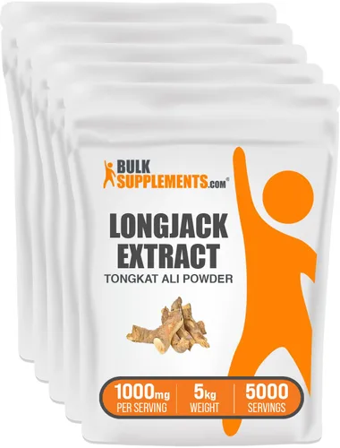 Vista 6 de BulkSupplements.com Extracto de Longjack en polvo - Extracto de Tongkat Ali, Tongkat Ali para hombres y mujeres - Sin gluten, 1g por porción, 50g