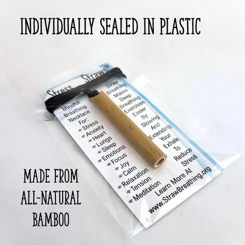 Vista 5 de Paquete de 40 collares de respiración consciente de Stress Straws versión al por mayor