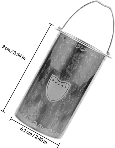 Vista 2 de UPKOCH Filtro de fugas de té, infusor de té, filtro de té, infusor fino, tetera, tamiz de té, cesta infusora de té inoxidable, colador de té