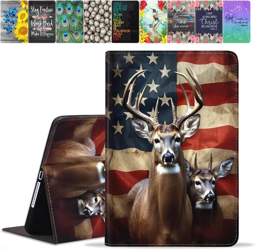 Vista 14 de Funda para Samsung Galaxy Tab A8 de 10.5 pulgadas (SM-X200/X205/X207), funda de piel sintética premium con función de encendido automático