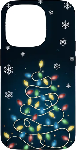 Vista 17 de Christmas Lights ICY Crystals Theme Snowflake Case for iPhone 17