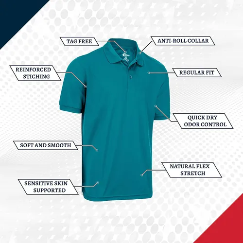 Vista 71 de Premium Wear - Camisetas tipo polo para hombre, con gran absorción de humedad