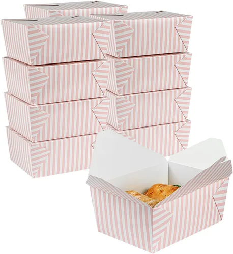 Vista 65 de Restaurantware Bio Tek - Cajas para llevar de 30 onzas, 200 loncheras para llevar, cierre de tabulación, resistentes al calor, desechables, de papel