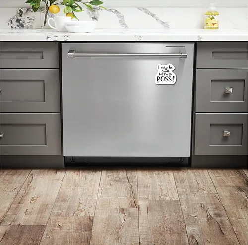 Vista 3 de Imán para refrigerador de 4.5 pulgadas con texto en inglés "I May be Small But I'm The Boss" (PM639)