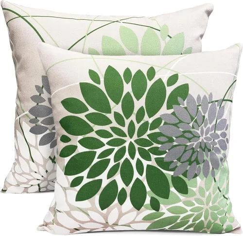 Vista 44 de Juego de 2 fundas de almohada decorativas negras boho 16x16 pulgadas, fundas de almohada de lino modernas estilo bohemia campestre para exteriores