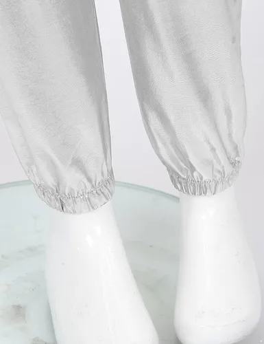 Vista 6 de Pantalones de baile metálicos brillantes para niños y niñas, leggings atléticos, hip hop, ropa de baile callejero