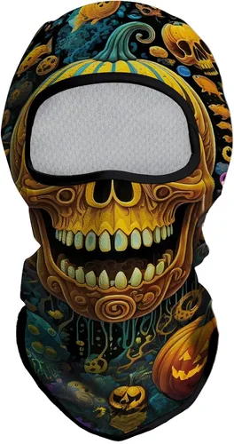 Vista 44 de Obacle Máscara Facial Pasamontañas para Hombres y Mujeres Ligera para Esquí, Caza, Ciclismo, Pesca Bear Cara Abierta Marrón