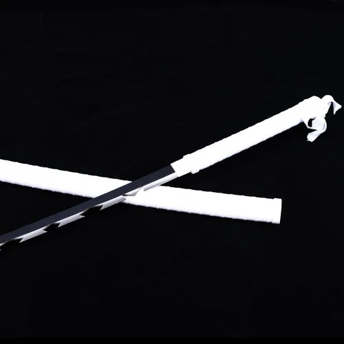 Vista 4 de ziqing Espada de anime para cosplay, Katana hecha a mano, espada Remgoku de metal de acero inoxidable (Hashibira Inosuke)