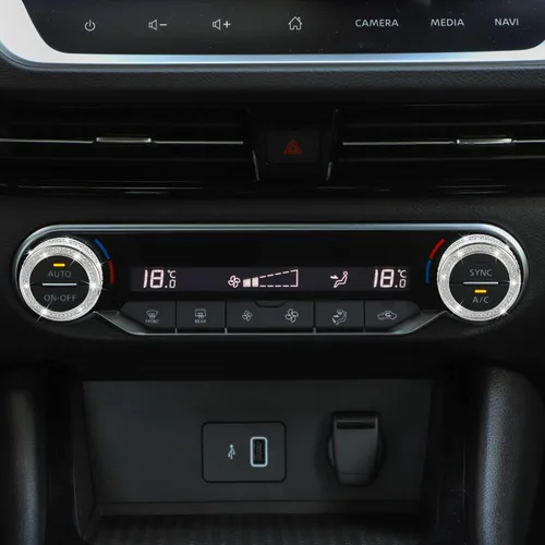 Vista 6 de TOMALL Bling - Cubierta de botón de aire acondicionado compatible con Nissan Sentra 2020-2025, cubierta de consola central de aire acondicionado