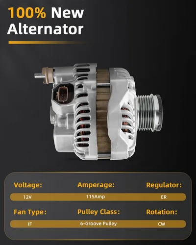 Vista 2 de Alternador OCPTY para Chrysler 200 2011-2013, para Dodge para Avenger 2008-13