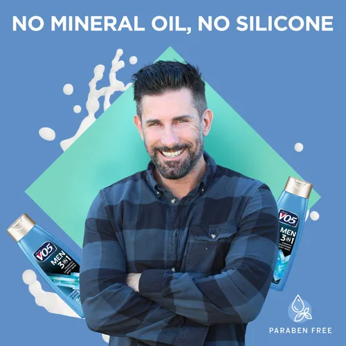Vista 5 de Alberto VO5 - Champú acondicionador y gel de baño 3 en 1 para hombre, Ocean Surge, 5 vitaminas esenciales A, H, C, B5 y B3 para ayudar a nutrir e