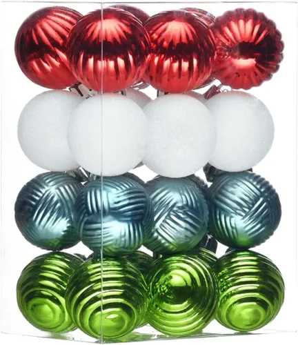 Vista 30 de Valery Madelyn - Juego de 24 adornos de Navidad para árbol de 2.36 pulgadas cobre dorado