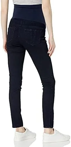 Vista 4 de Motherhood Maternity Women's Super Stretch Secret Fit Over The Belly Skinny Jeans Indigo Blue