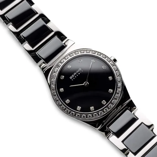 Vista 4 de BERING Women Analog Quartz Ceramic Collection Watch with Stainless SteelCeramic Strap & Sapphire Crystal