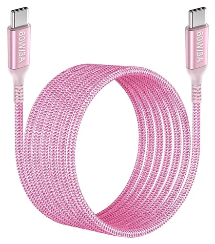 Vista 9 de Cable USB-C a USB-C de 6 pies [2 unidades], Awnuwuy 60W tipo C a tipo C cable de carga rápida para iPhone 15/15 Plus, iPad Pro 3rd, iPad Air 4th