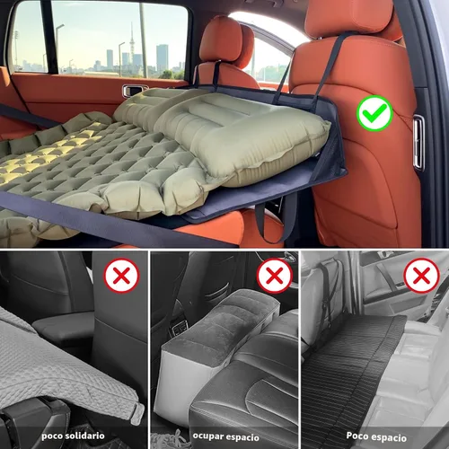 Vista 6 de Placa de extensión del colchón del asiento trasero del coche, extensor Gris-oscuro