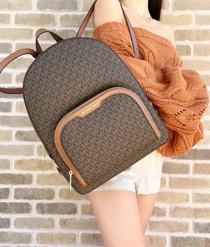 Vista 6 de Michael Kors Mochila con logotipo de Jaycee, Marrón, Jaycee
