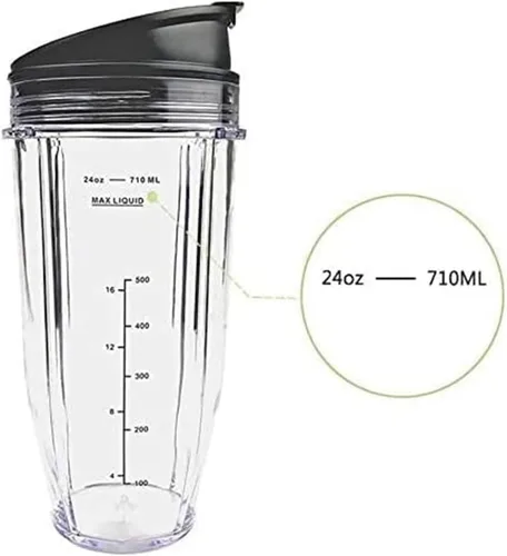 Vista 5 de Vasos de repuesto compatibles con Ninja, compatible con Nutri BN401, BN701, SS101, BN400, BN800, BN801