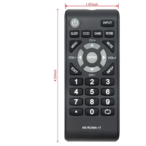 Vista 4 de Mando a distancia NS-RC4NA-17 NSRC4NA17 apto para TV LCD INSIGNIA NS-32D310NA17 NS-48D510NA17 NS-32D310MX17 Ns-55d510na17 Ns-55d510mx17