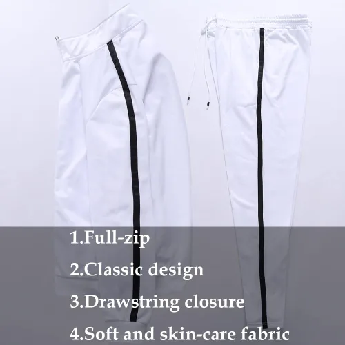Vista 4 de MACHLAB Men's Activewear Full Zip Warm Tracksuit Sports Set Casual Sweat Suit