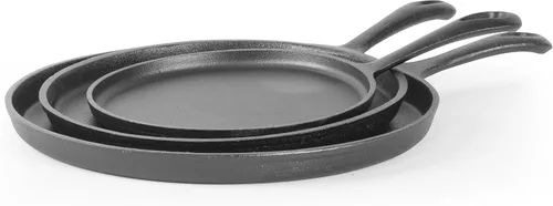 Vista 6 de Commercial CHEF Plancha Redonda de Hierro Fundido Pre-Sazonada de 10.5 Pulgadas