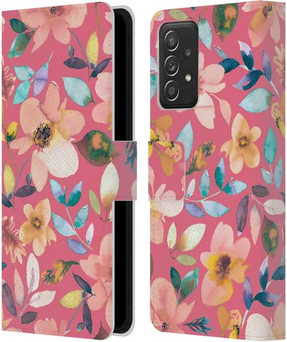 Vista 10 de Head Case Designs Officially Licensed Ninola Butterfly Nature Spring Floral Leather Wallet Case Compatible with Samsung Galaxy A53 5G (2022)