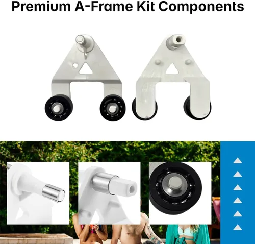 Vista 2 de AXV621DAT Kit de turbina y marco A para limpiador de piscinas Hayward® Compatible con Hayward® Navigator, Aquabug, Diver Dave, Wanda Piezas