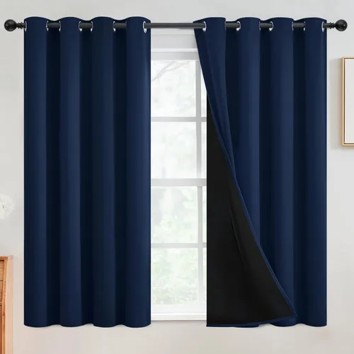 Vista 61 de SimpleHome - Cortinas opacas 100% para recámara, cortinas de ventana con ojales beige, con aislamiento térmico, cortinas de oscurecimiento