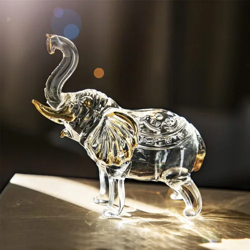 Vista 5 de H&D HYALINE & DORA Charm and Lucky FengShui Crystal Statues Wall Street Bull Figurine Esculture Home Office Desk Ornamento decorativo