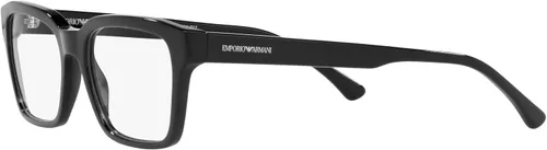 Vista 3 de Emporio Armani EA3192 - Lentes de sol rectangulares para hombre, color negro brillantelente demo, 2.087in, Negro brillantelente de demostración