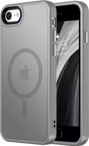 Vista 18 de Vooii Funda para iPhone SE 3ª/2ª/2020 con Magnético, Funda iPhone 8/7 [Compatible con Magsafe] [Diseño Integrado] Sensación de Agarre Cómoda Delgada