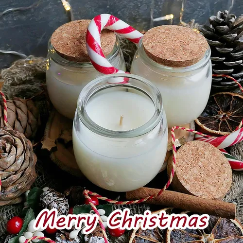 Vista 6 de Syntic Paquete de 40 tarros pequeños de vidrio con tapas de corcho, tarros de masón vacíos de 7 onzas para hacer velas, recipiente de yogur